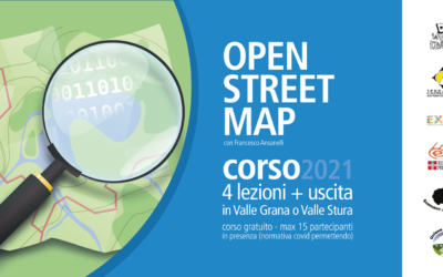 AD APRILE IN VALLE GRANA E IN VALLE STURA  UN CORSO GRATUITO DI OPENSTREETMAP